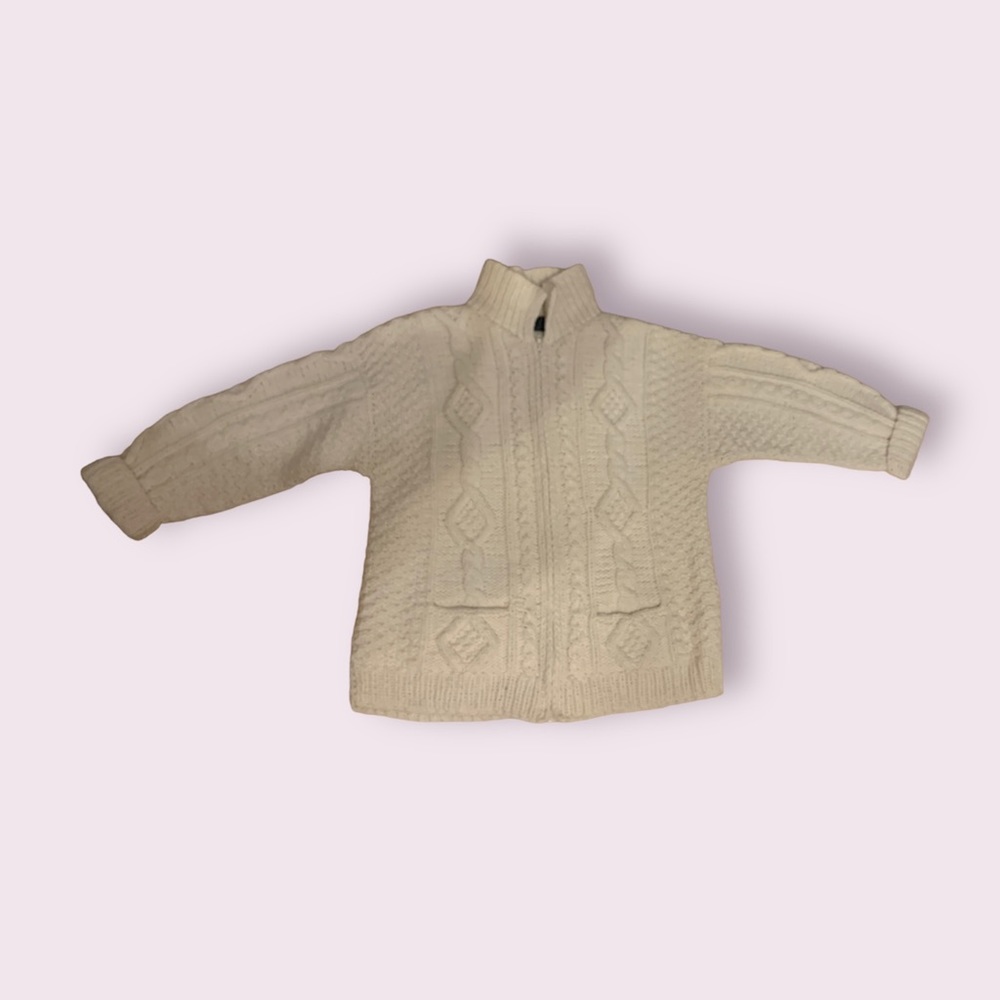 Vintage Otavalo Made in Ecuador 100% Wool Cable Knit Sweater